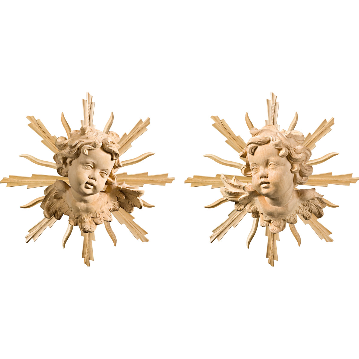 Paio putti con raggiera