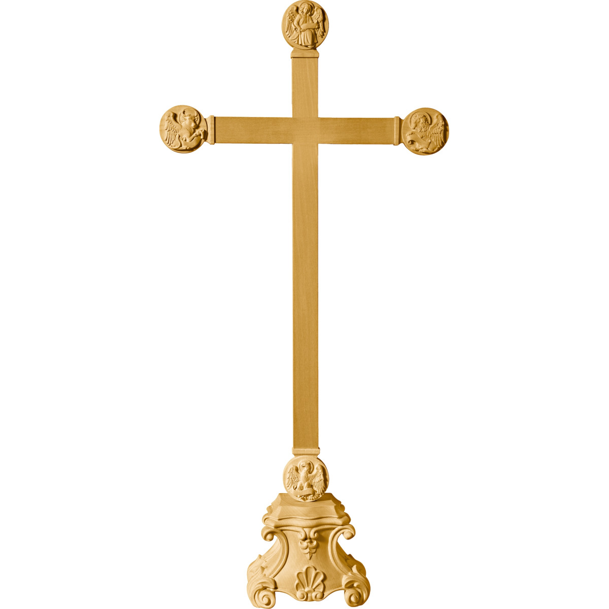 Cross with Evangelists on pedestal