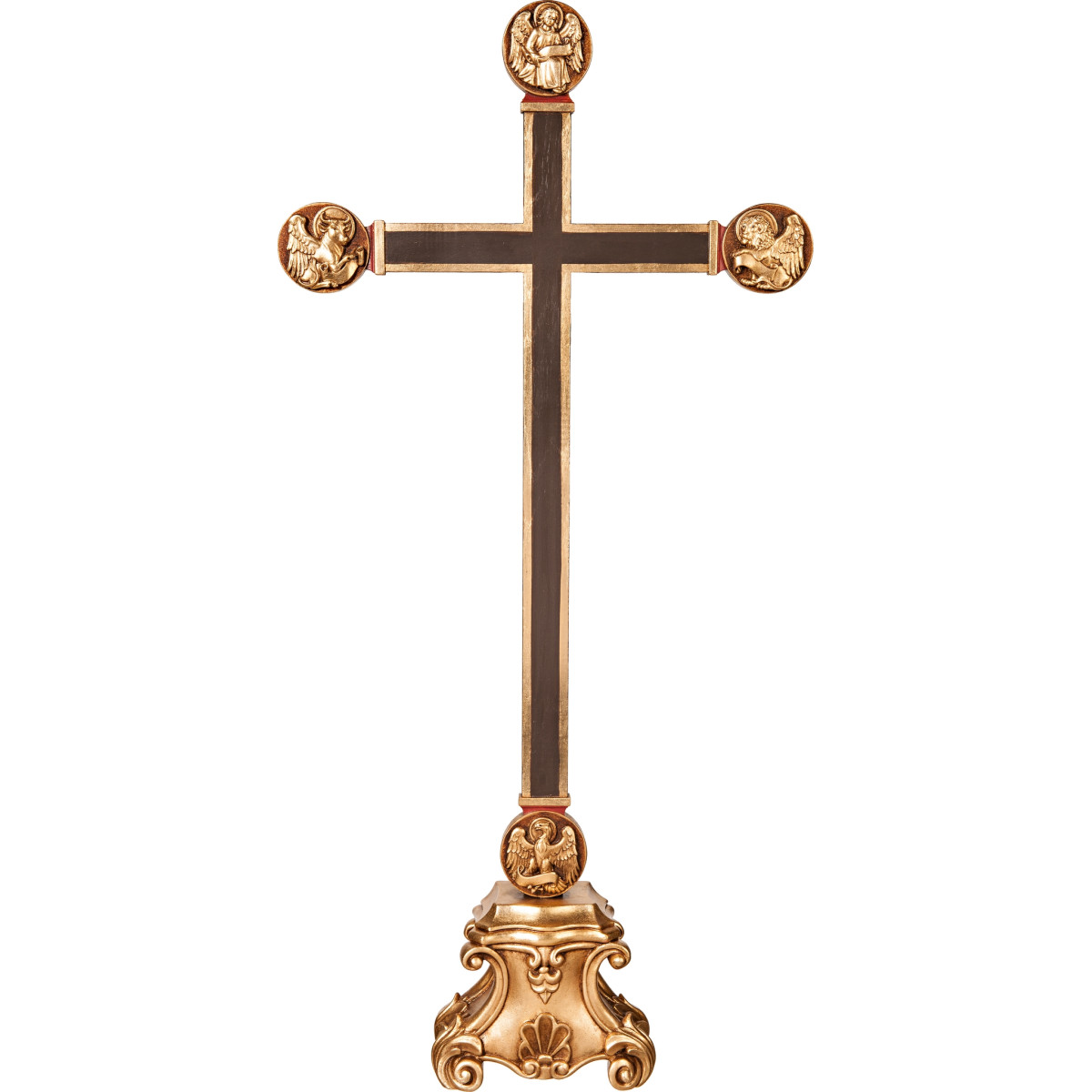 Cross with Evangelists on pedestal