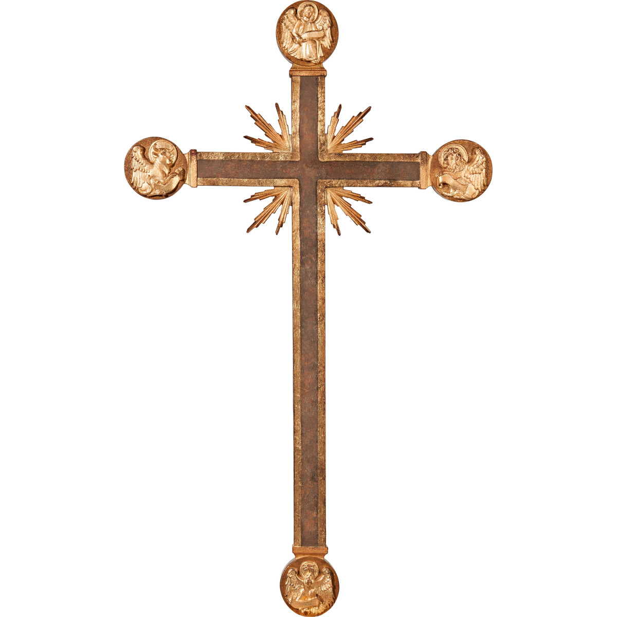 Cruz com Evangelistas e raios