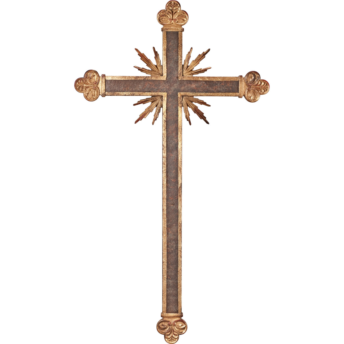 Cross baroque with rays