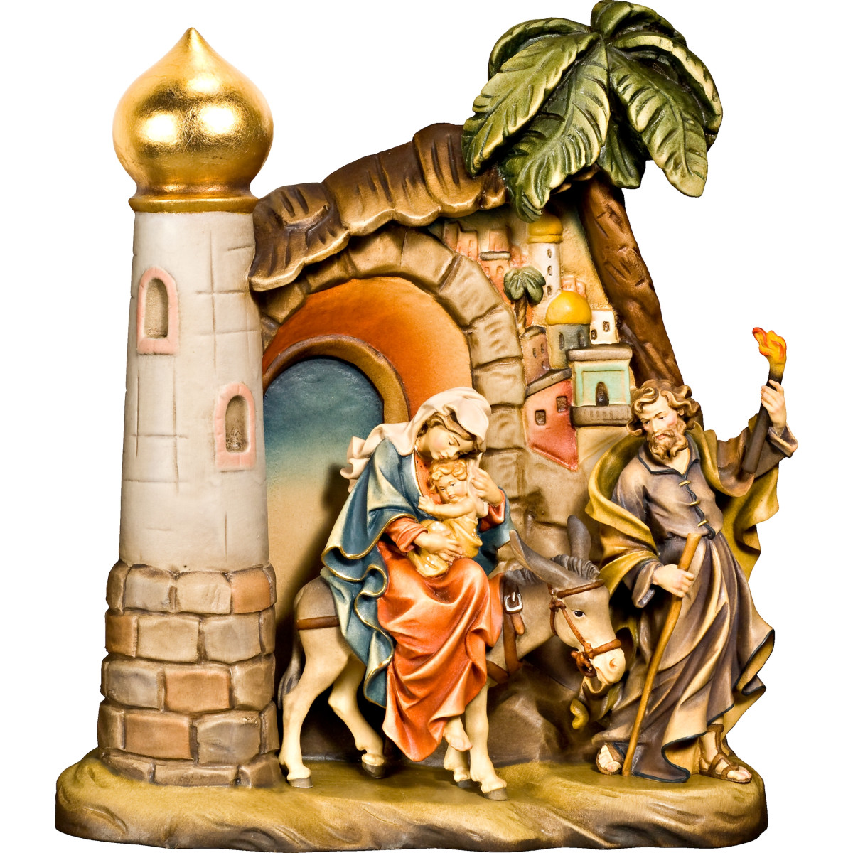 Flight to Egypt with scenery