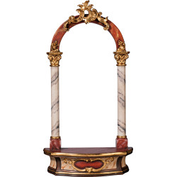 Bow console for the wall