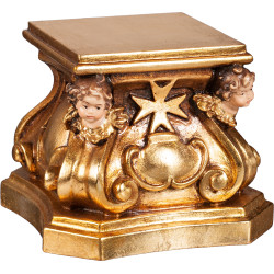Pedestal com cabeças anjos