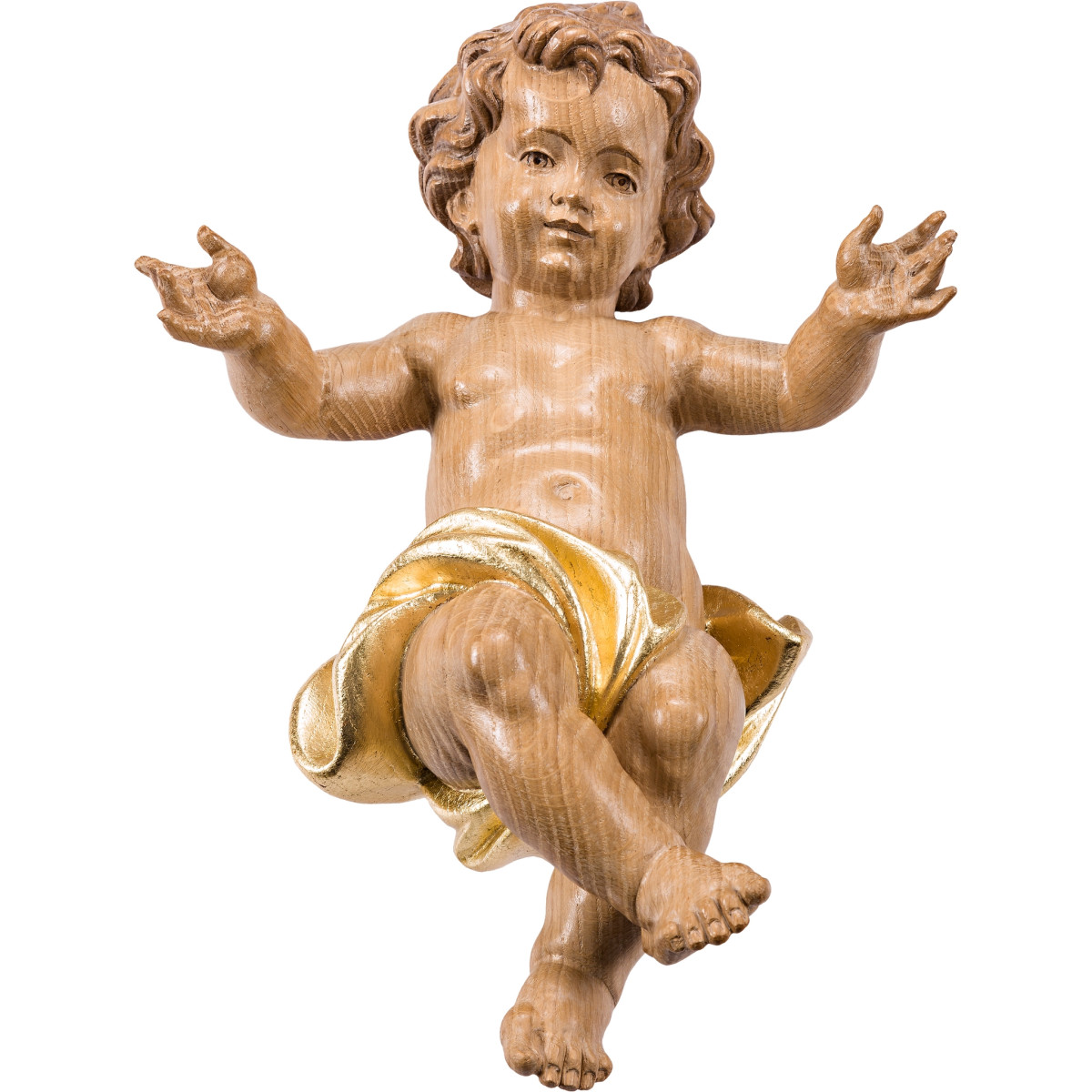 Niño Jesús en madera para belén de Navidad