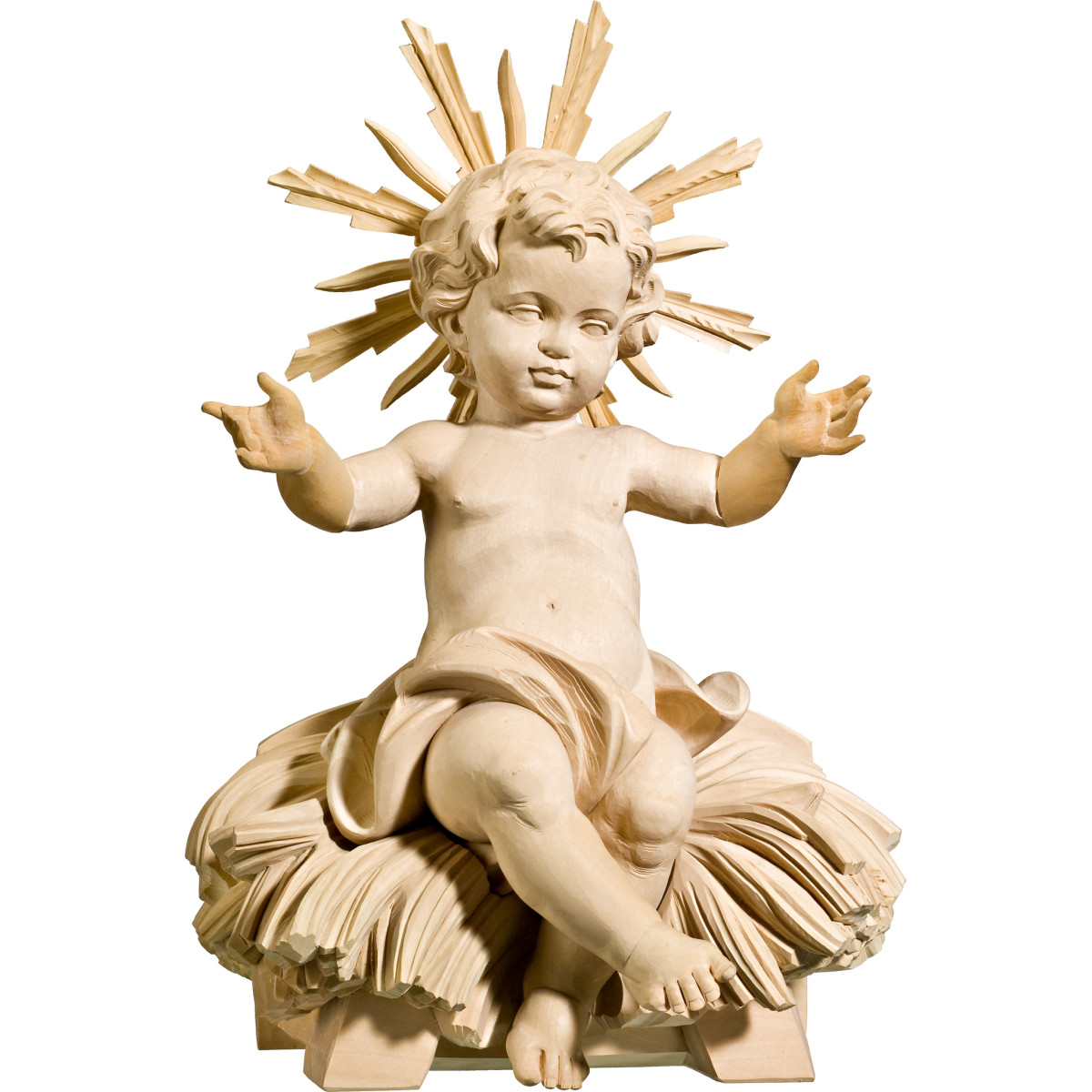 Jesus Child sitting with cradle
