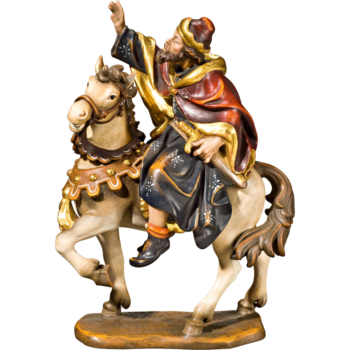 Re Mago a cavallo (con base)