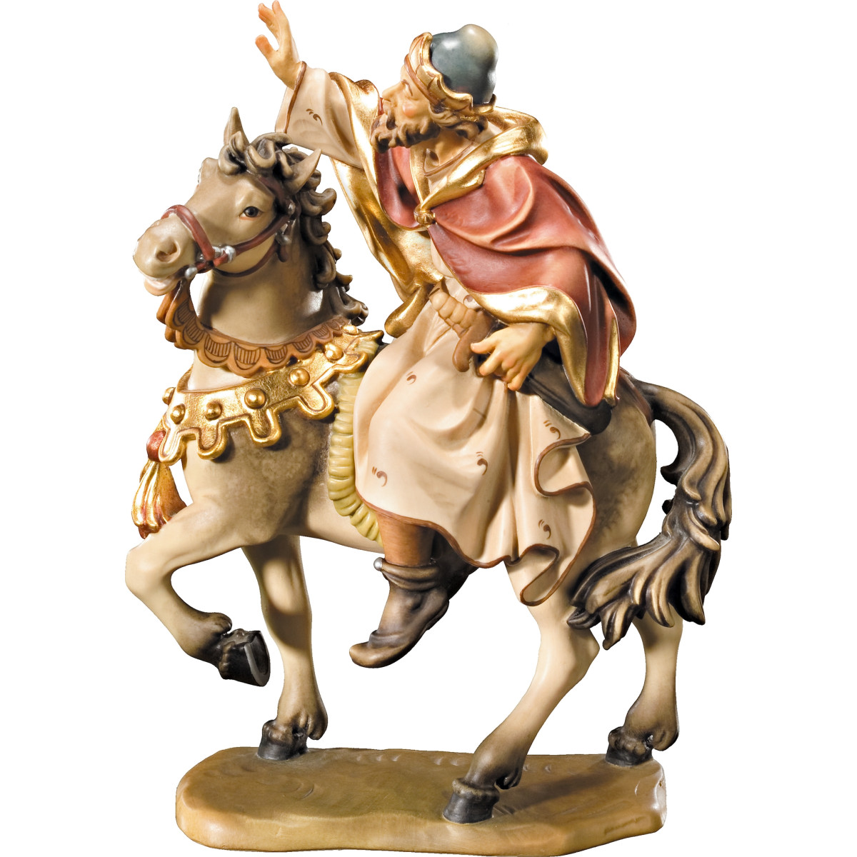 Re Mago a cavallo (con base)