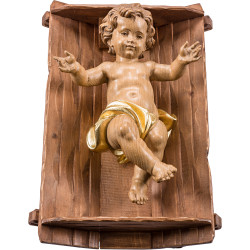 Niño Jesús en cuna simple