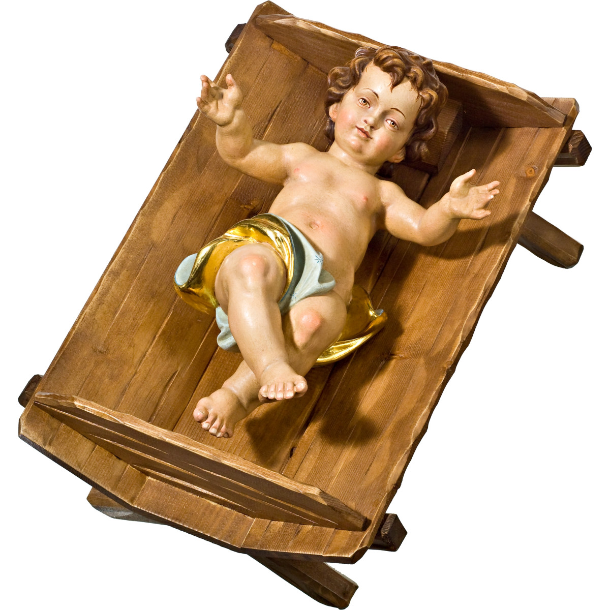 Jesus Child in simple cradle