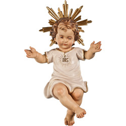 Gesù Bambino vestito IHS con aureola
