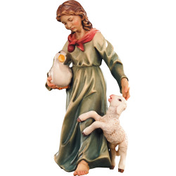 Pastora con cordero y pato