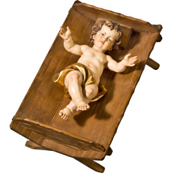 Niño Jesús en cuna simple
