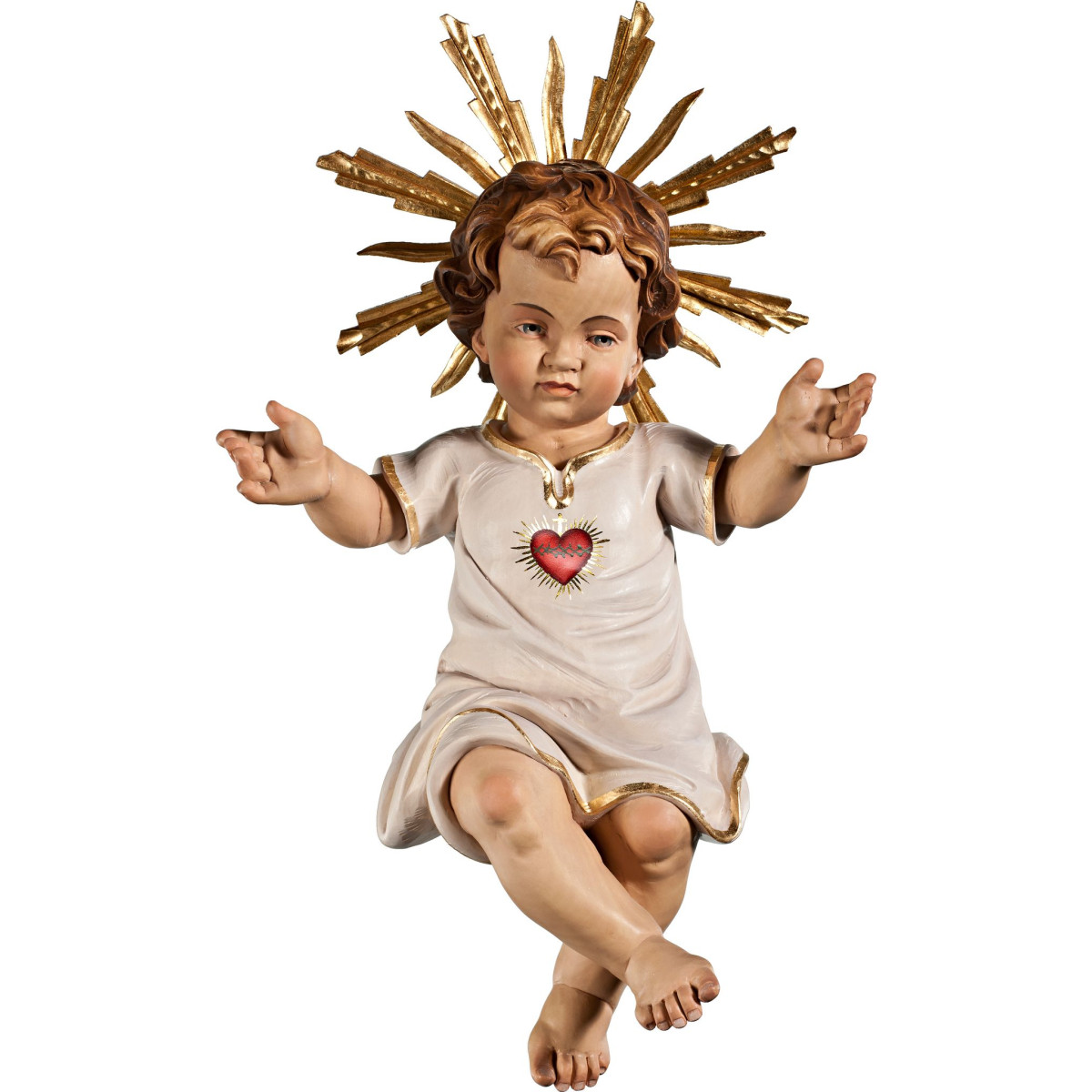 Menino Jesus vestido com Coração e auréola