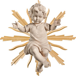 Gesù Bambino vestito con raggiera