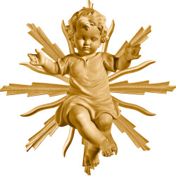 Jesus Child clothed with halo