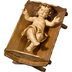 Jesus Child in simple cradle
