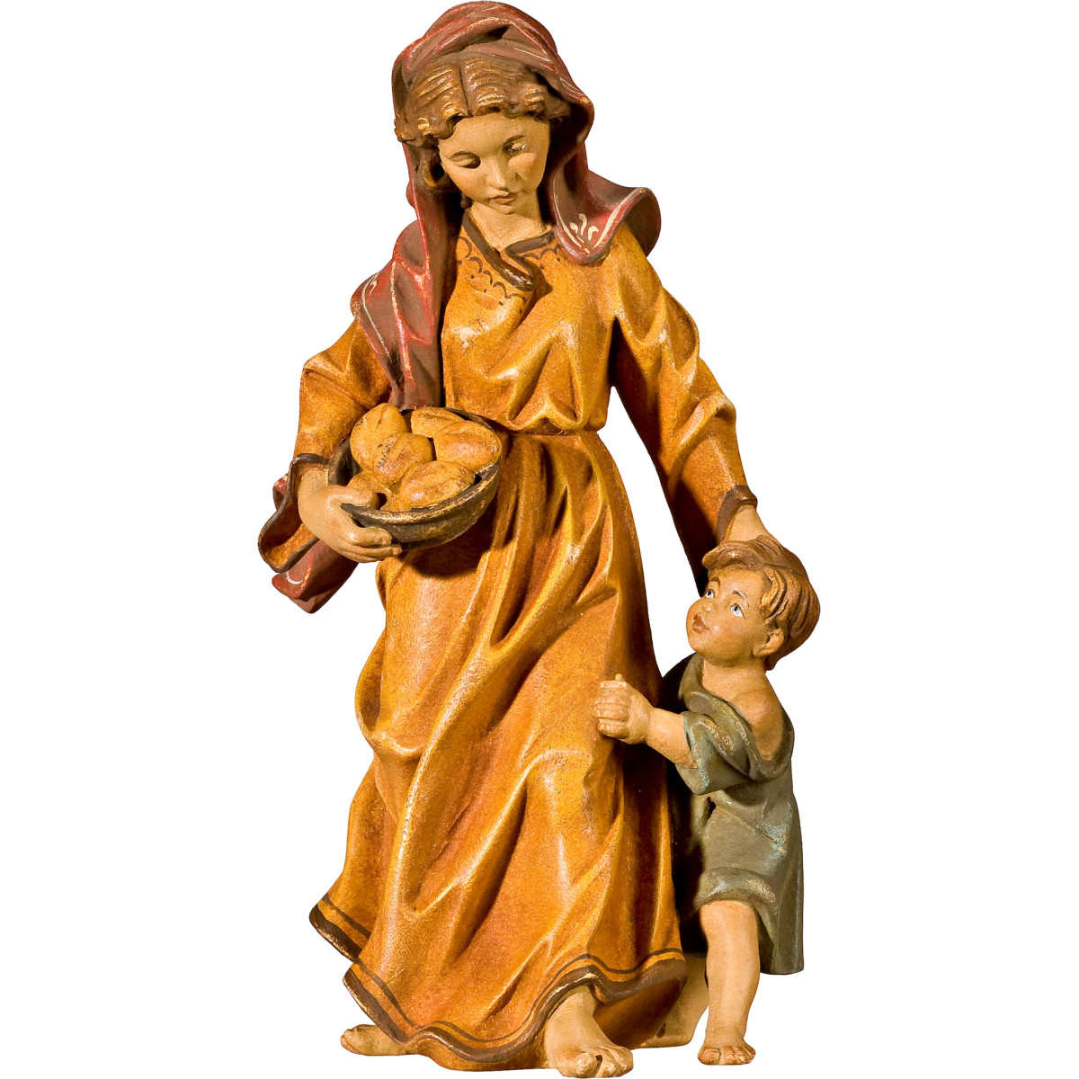 Herdswoman with kid