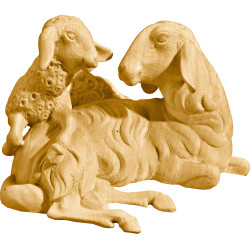 Grupo de ovelhas deitadas (sem base)