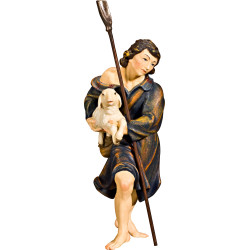 Herdsman with lamb and shovel (without base)