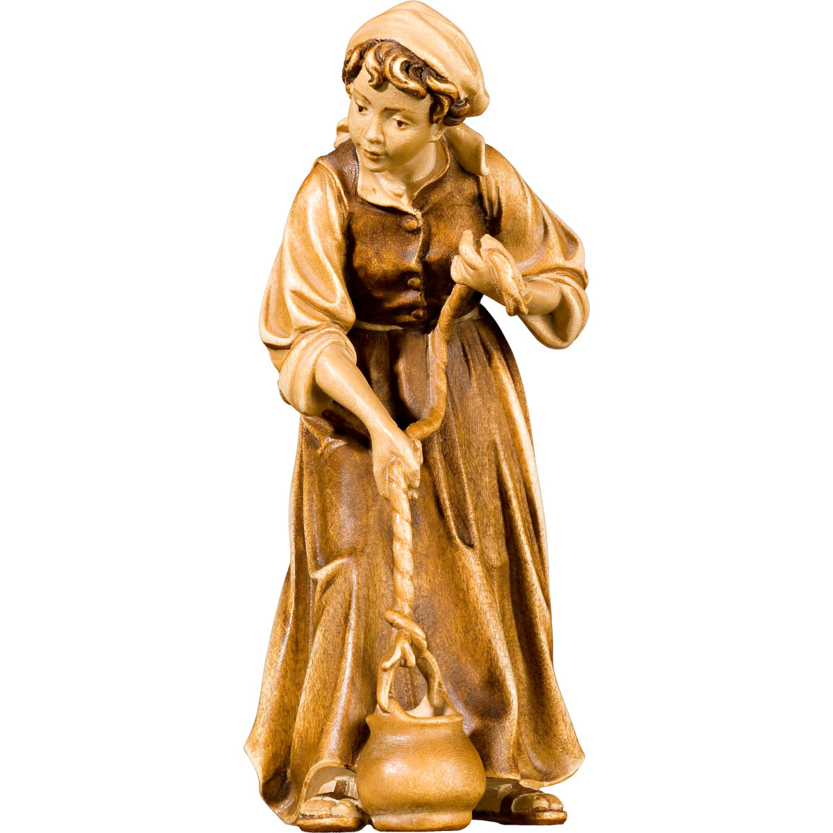 Pastora en el pozo