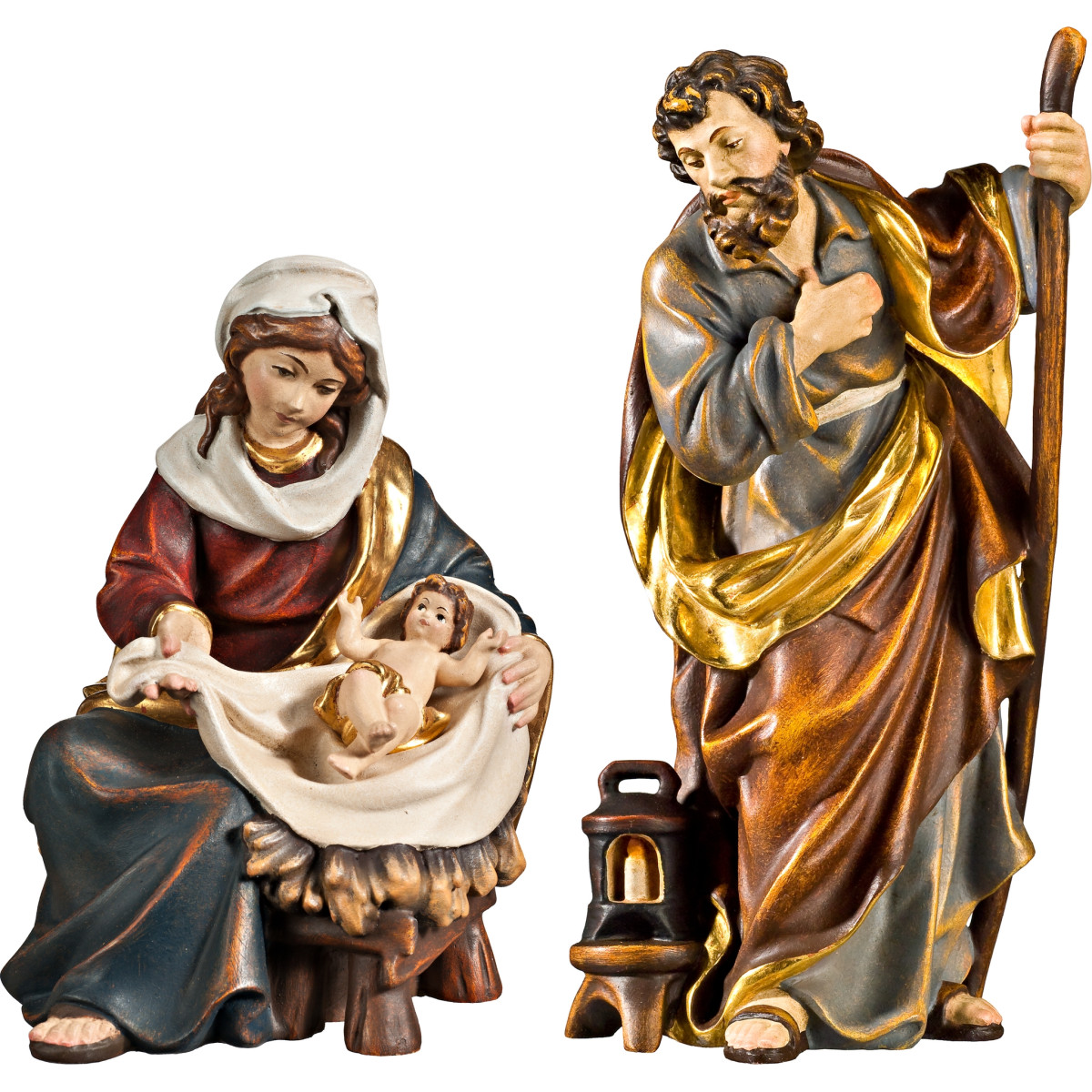 Hl. Familie Maria sitzend mit Jesuskind