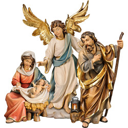 S. Família Maria Sentada com Anjo Anunciador nas Nuvens