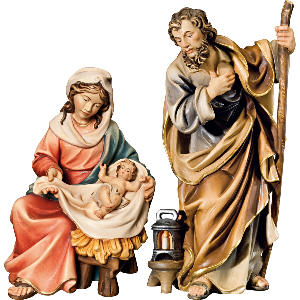 Hl. Familie Maria sitzend mit Jesuskind