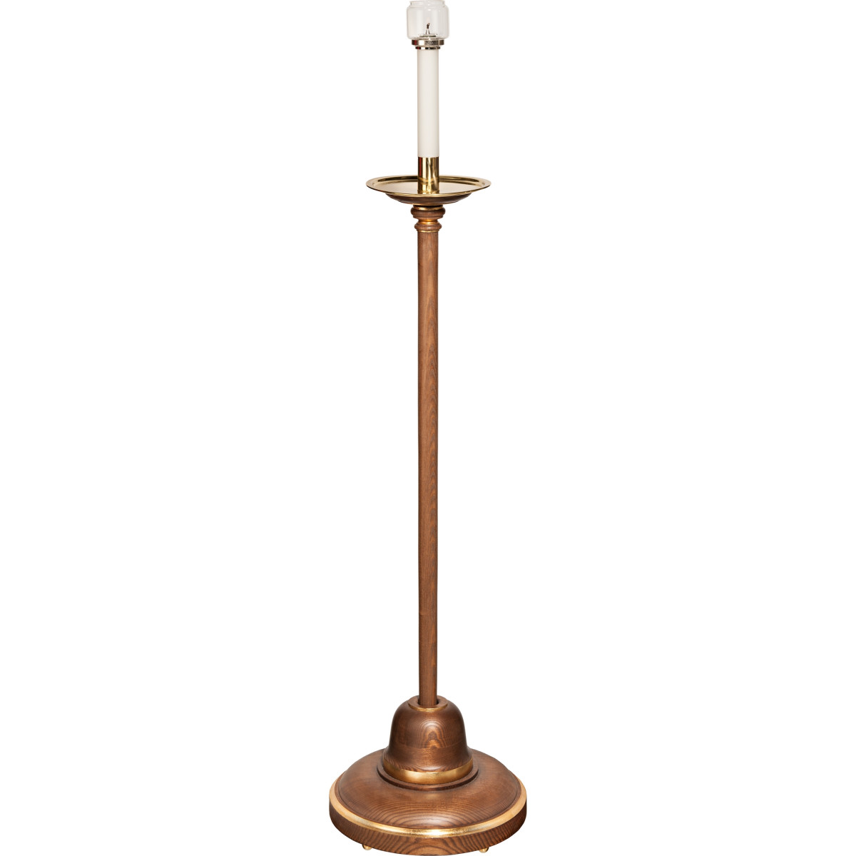 Castiçal procissão com vela para cera líquida e base