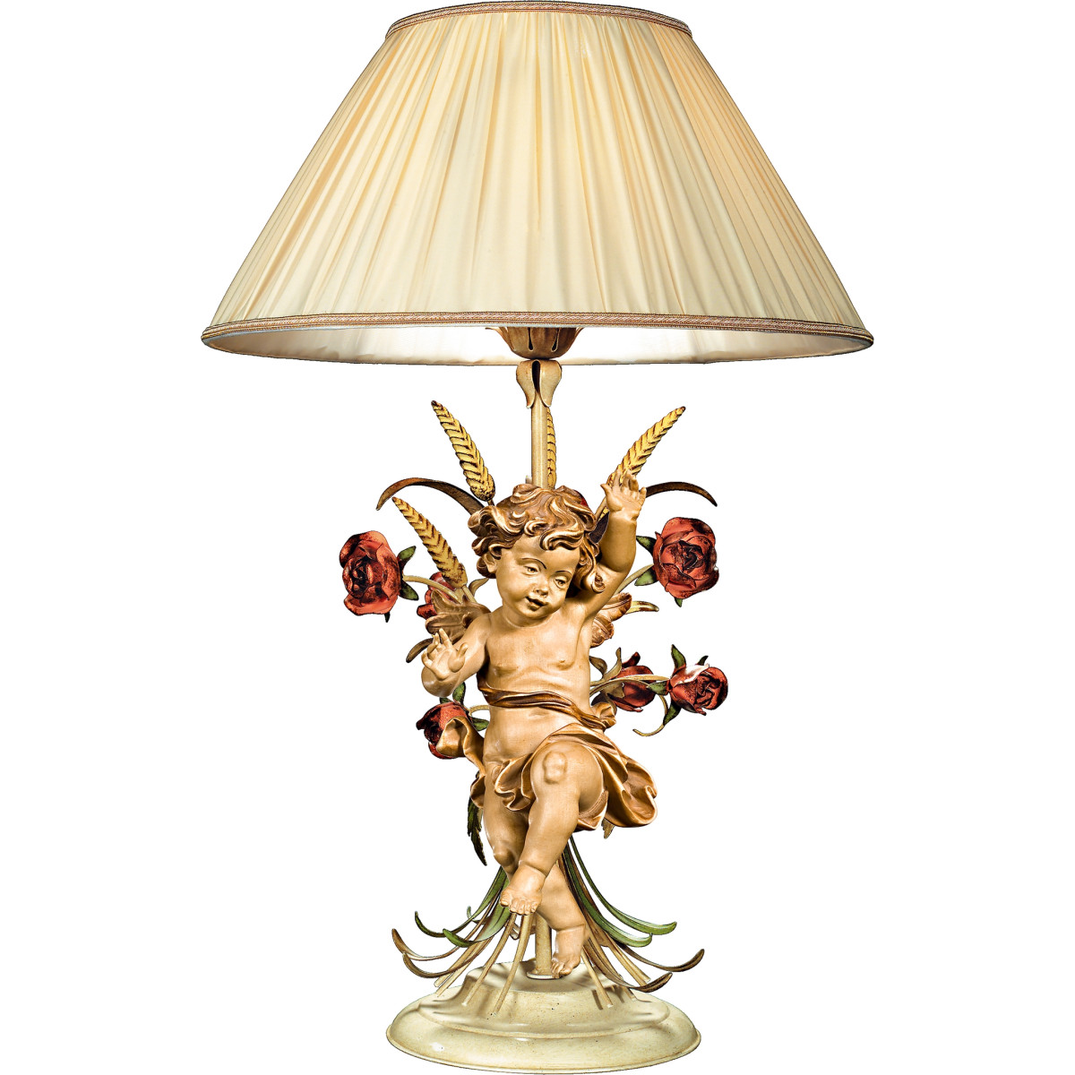 Table lamp with roses and Berglandputto left