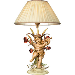 Table lamp with roses and Berglandputto with violin