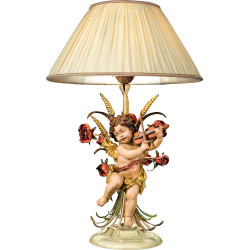 Table lamp with roses and Berglandputto with violin