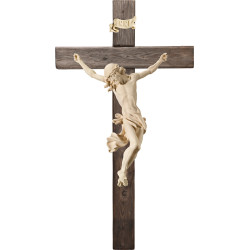 Corpus Barock auf Balken Altes Holz