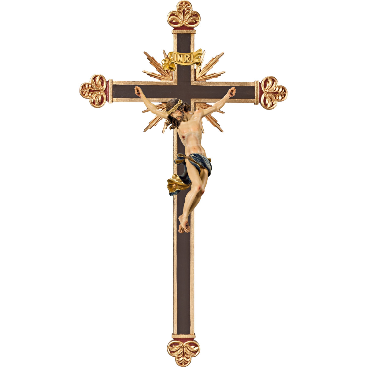 Corpus Baroque on baroque cross with rays