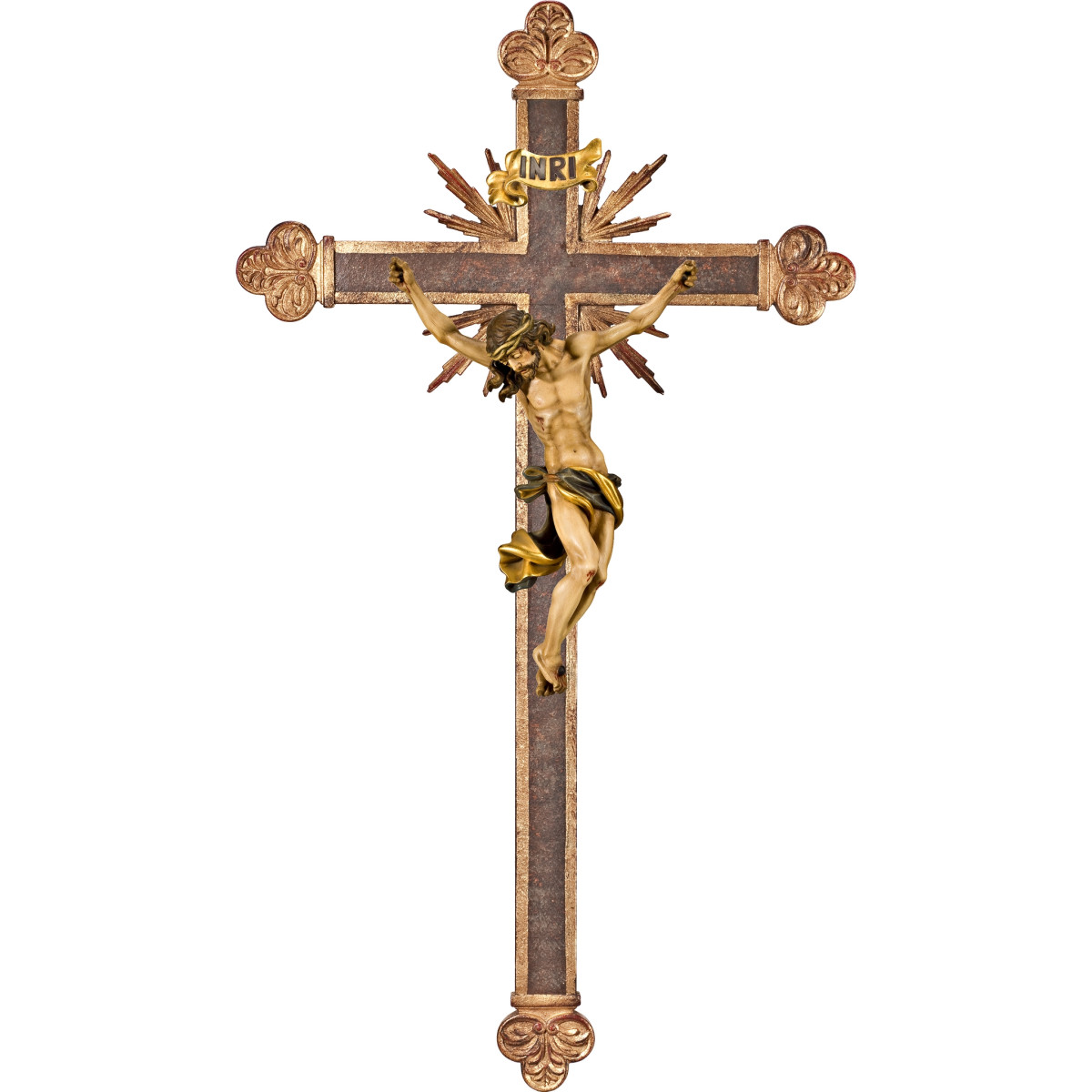 Corpus Baroque on baroque cross with rays