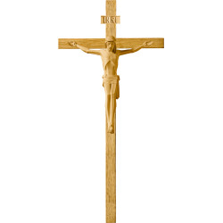 Christ modern LUCA on oak cross