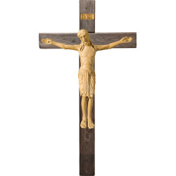 Corpus Romanic on cross Old wood