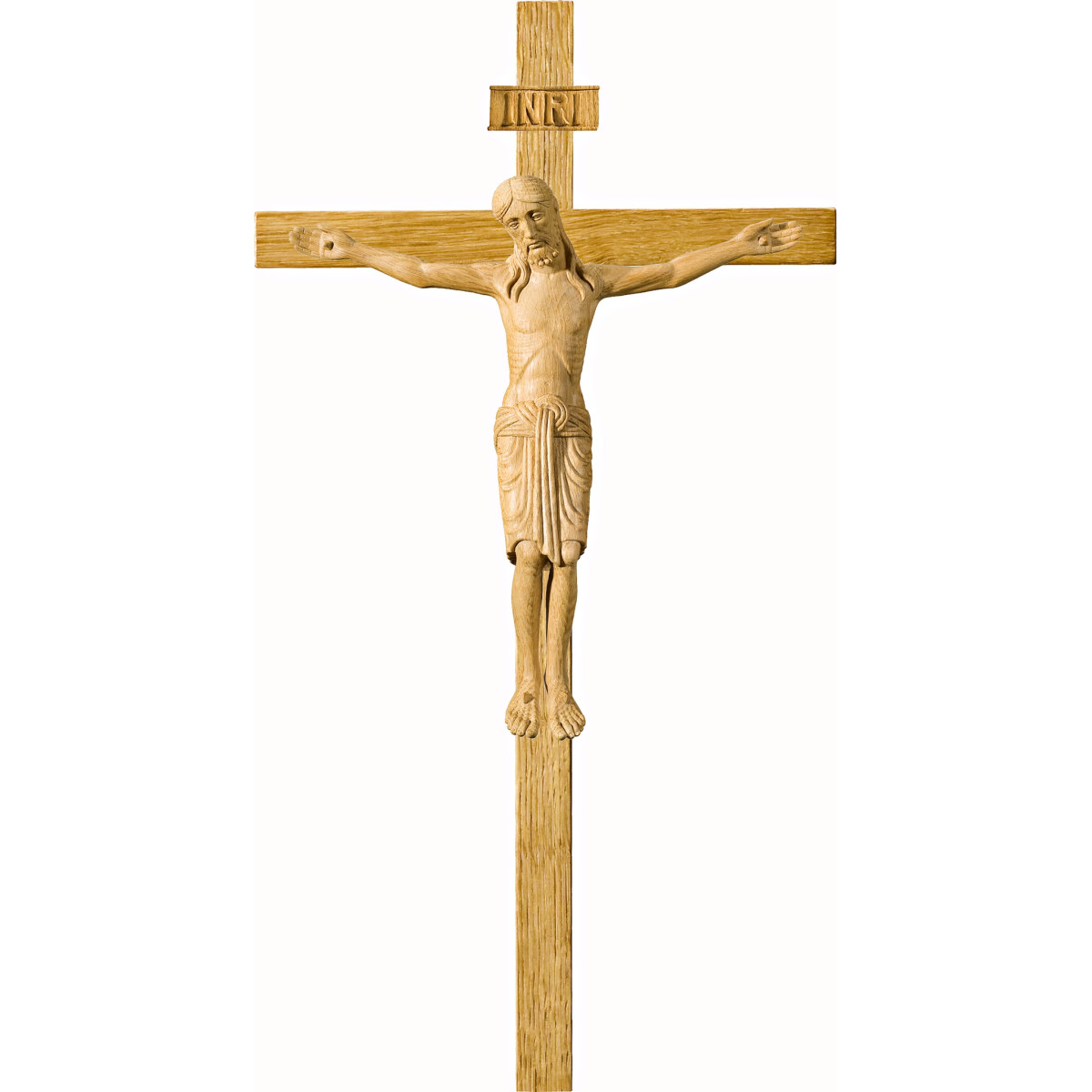 Corpus Romanic on oak cross