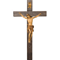 Cristo Pisa en cruz Madera vieja