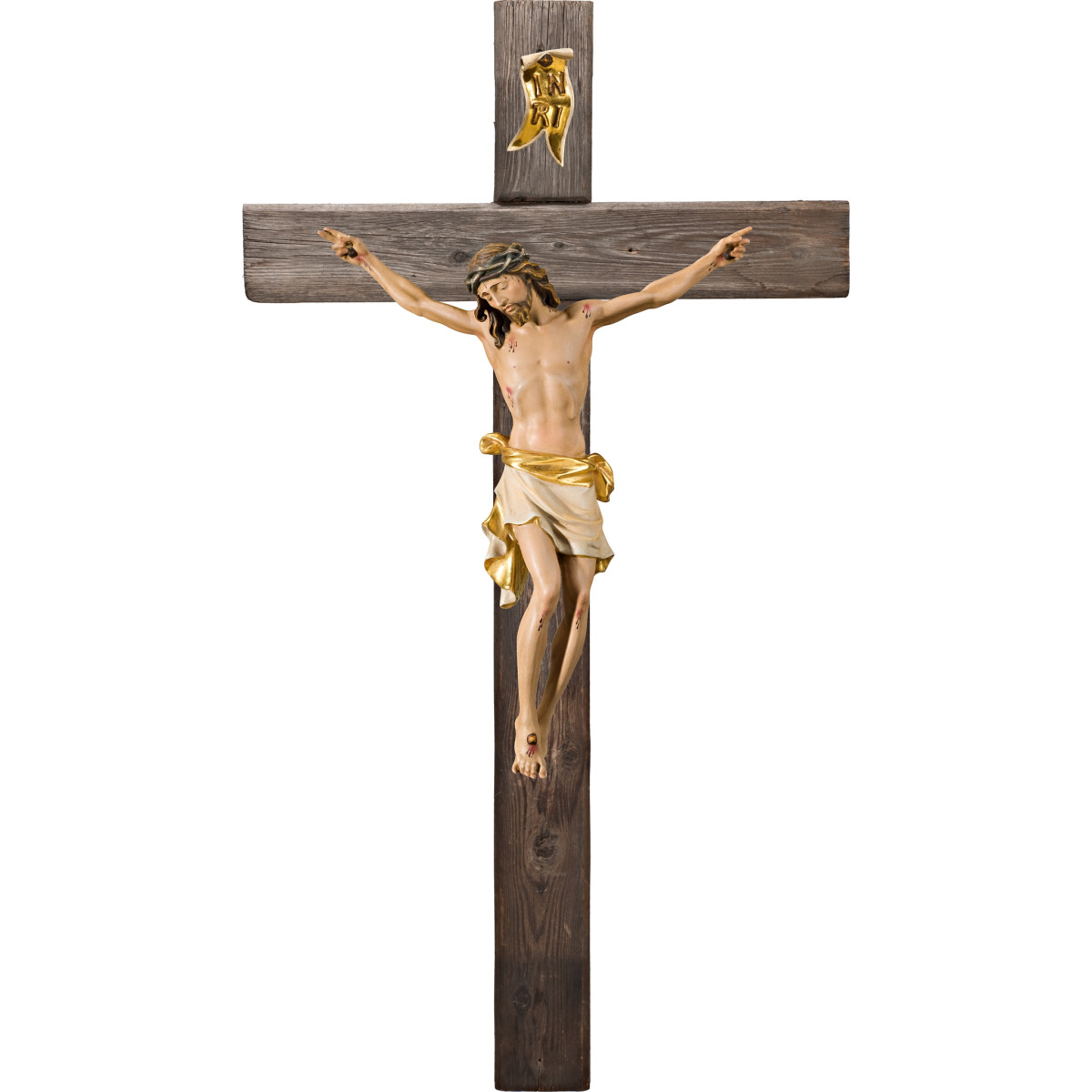 Corpus Pisa on Old wood cross