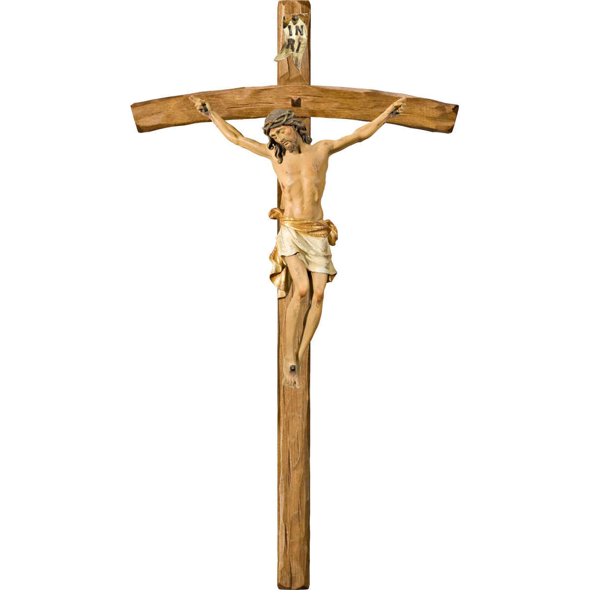 Cristo Pisa em cruz arcada