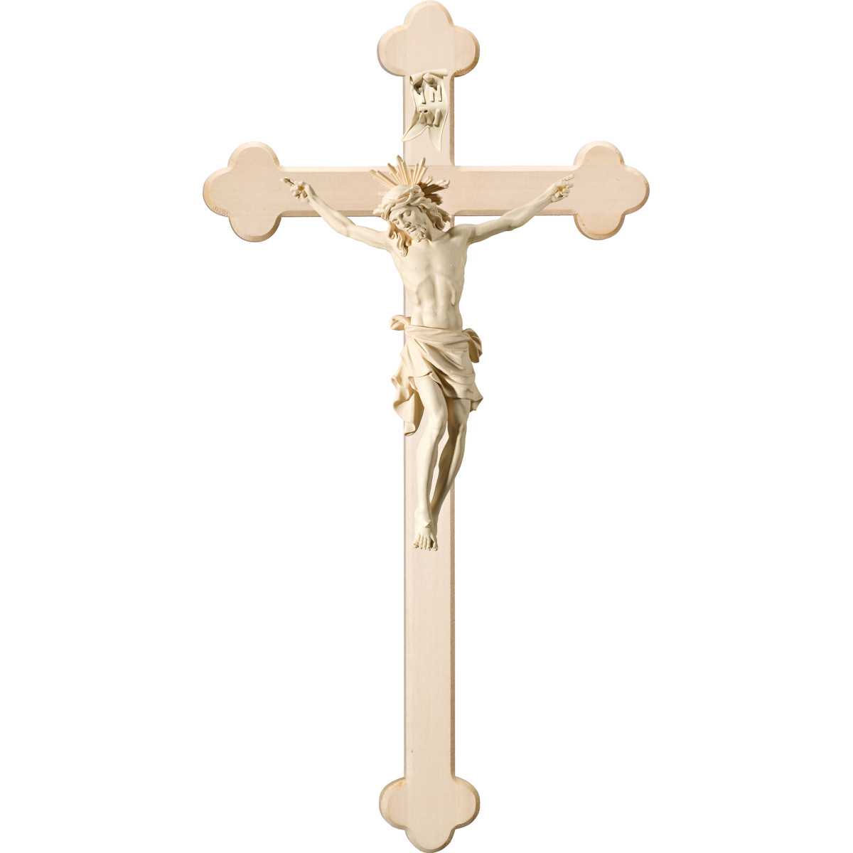 Cristo Pisa em cruz barroca