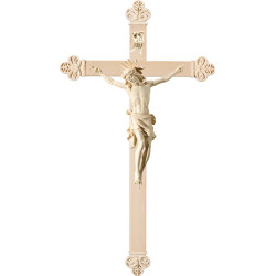 Cristo Pisa em cruz barroca