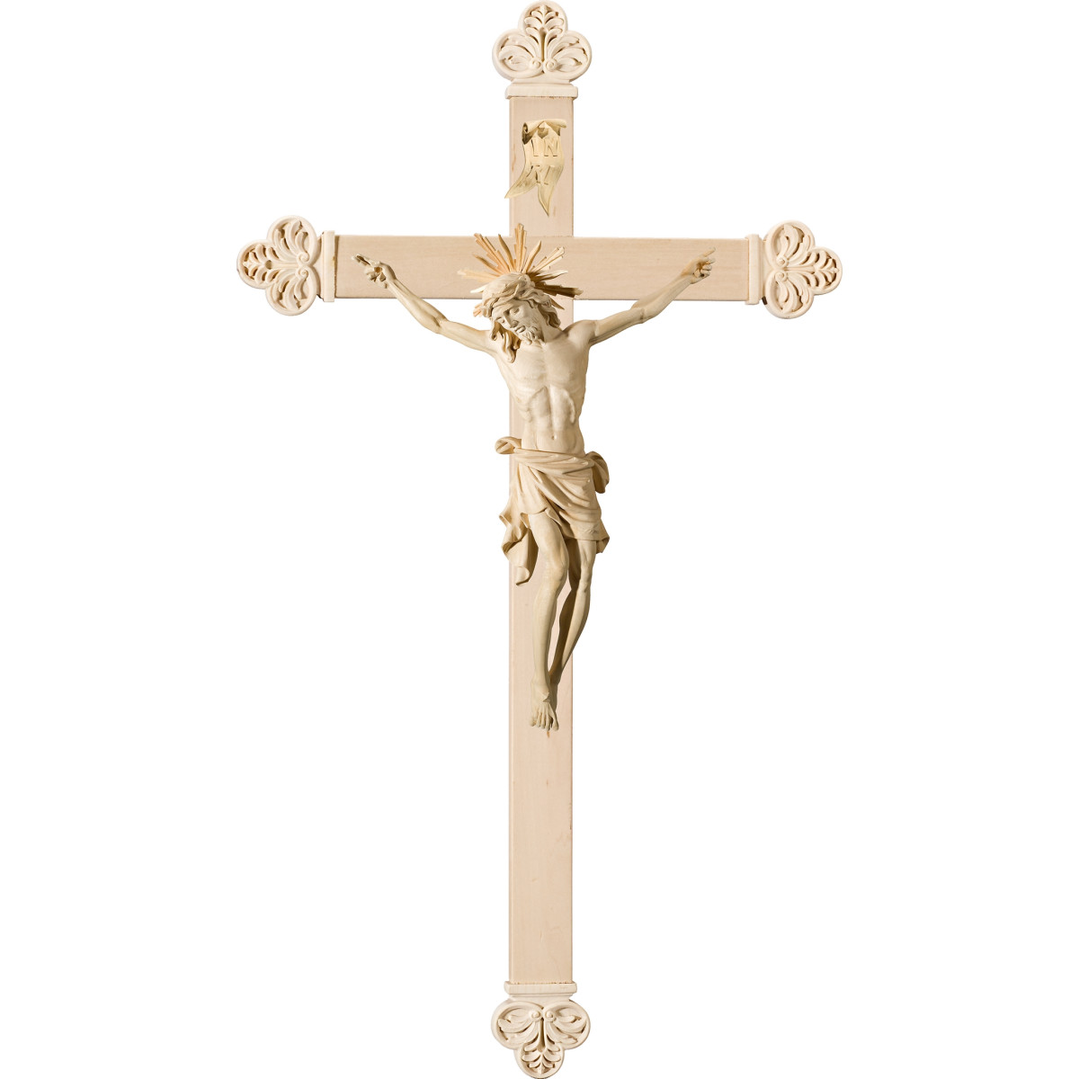 Cristo Pisa en cruz barroca