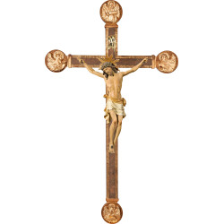 Corpus Pisa on cross with Evangelists