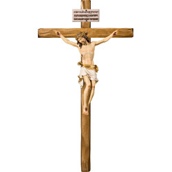Cristo Pisa em cruz direita com Titulus Crucis em hebraico - latino - grego
