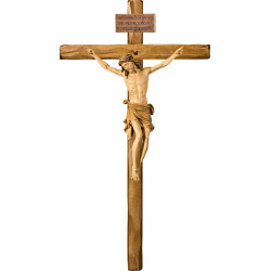 Cristo Pisa em cruz direita com Titulus Crucis em hebraico - latino - grego