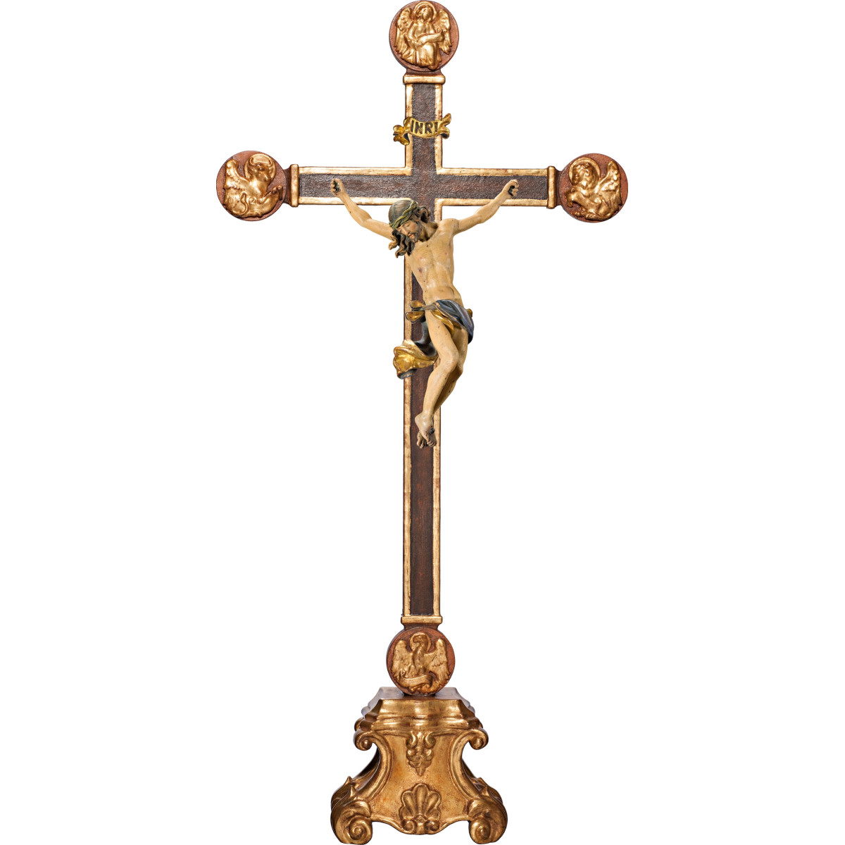 Corpus Baroque on pedestal with Evangelists