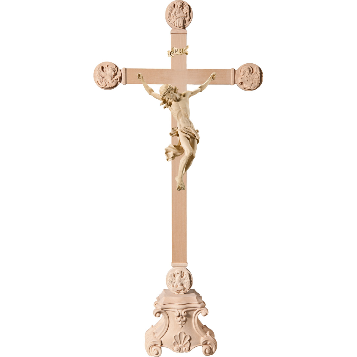 Cristo Barocco su piedistallo con Evangelisti
