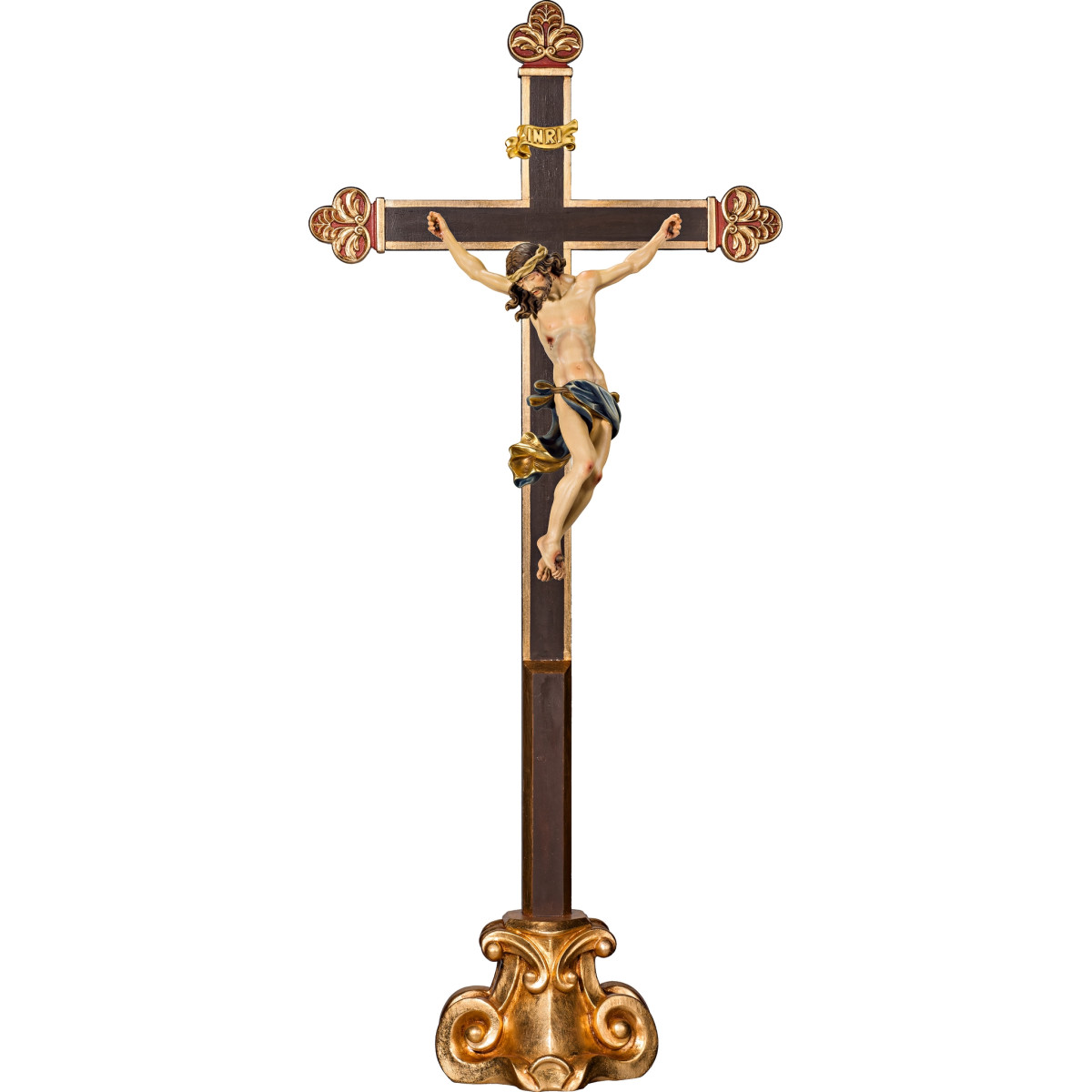 Corpus Baroque on cross baroque on pedestal